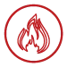 Ícono retardante al fuego